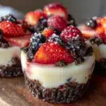 Easy No-Bake Patriotic Oreo Cheesecake Cups - featured image