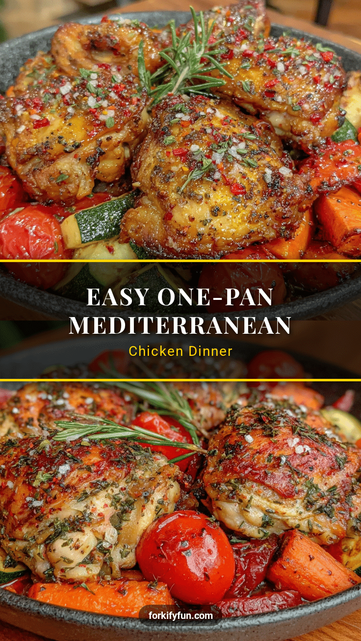 easy one-pan mediterranean chicken and vegetables dinner recipe