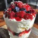 Easy Patriotic Berry Trifle - featured image