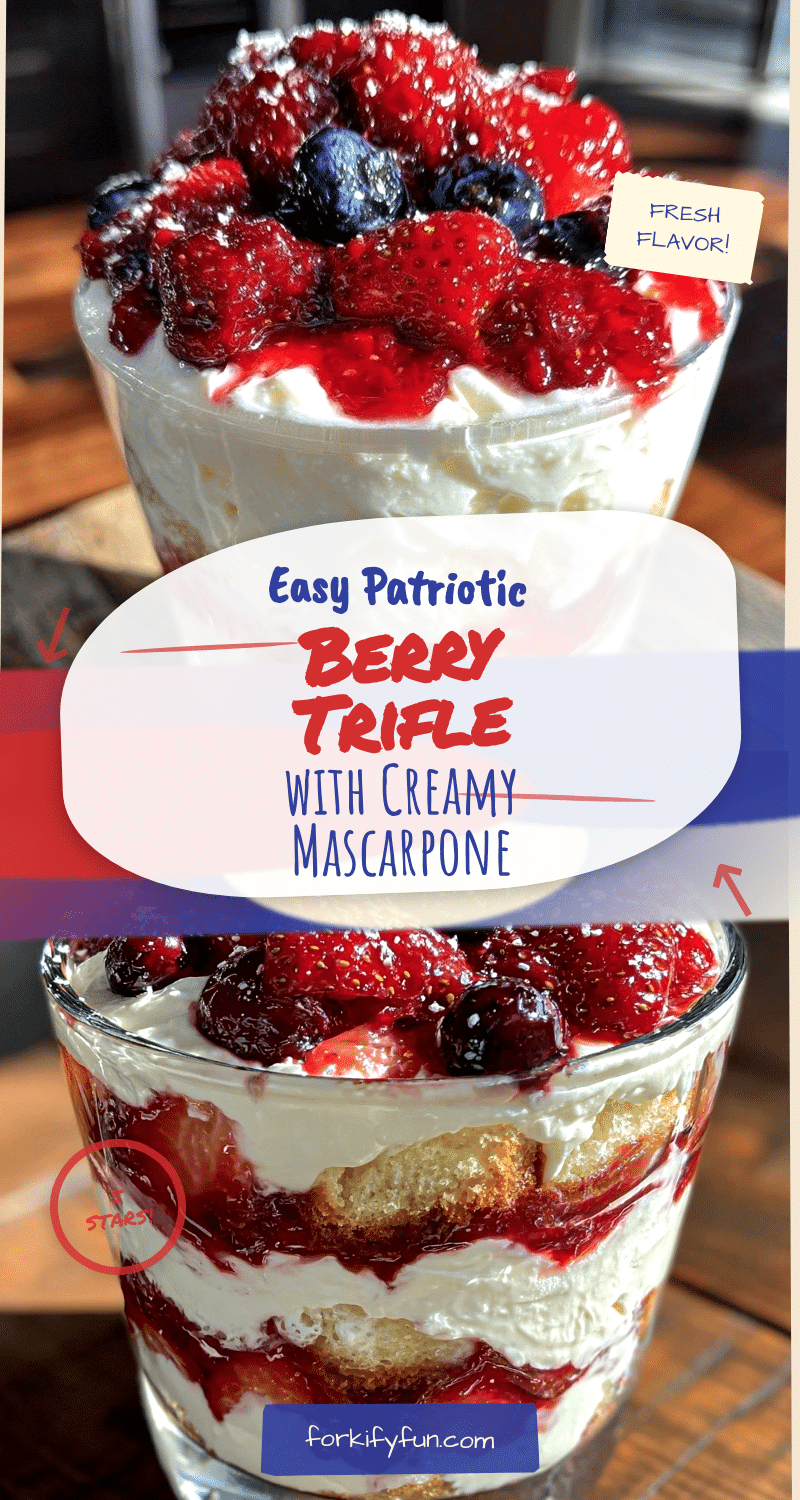 Easy Patriotic Berry Trifle recipe