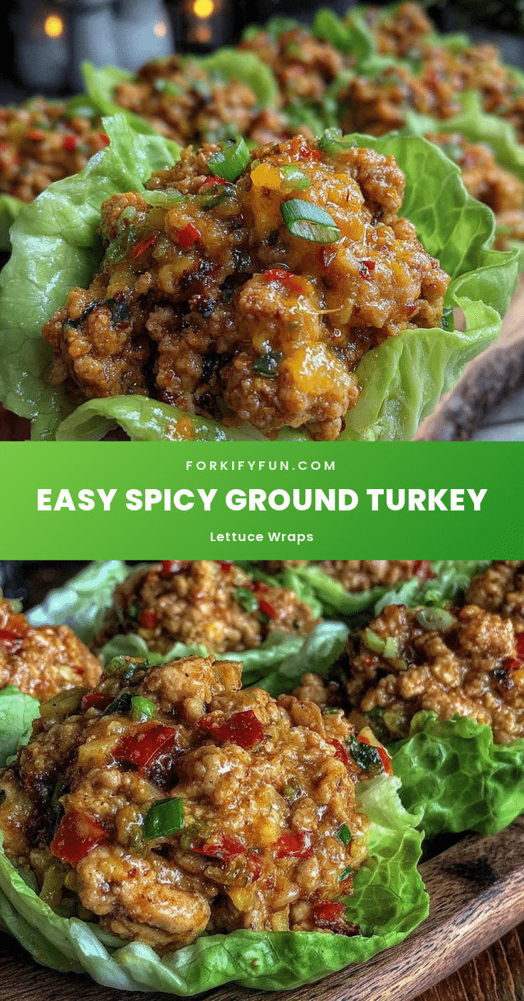 easy spicy ground turkey lettuce wraps recipe