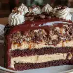 espresso chocolate layer cake - featured image