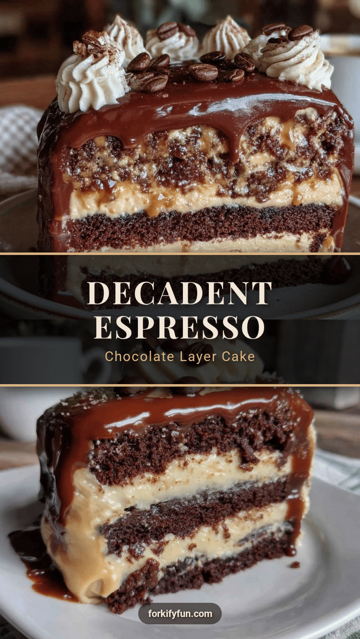 espresso chocolate layer cake recipe