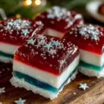 festive firework jello shots - featured image