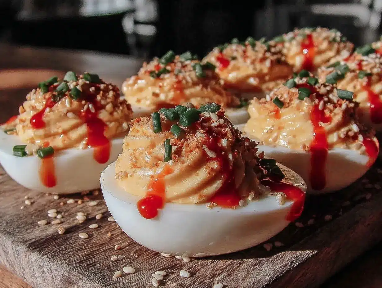 firecracker deviled eggs preparation steps