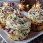 firework funfetti cupcakes - featured image