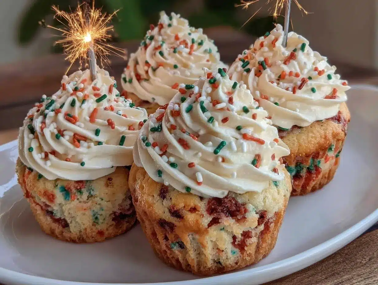 firework funfetti cupcakes preparation steps