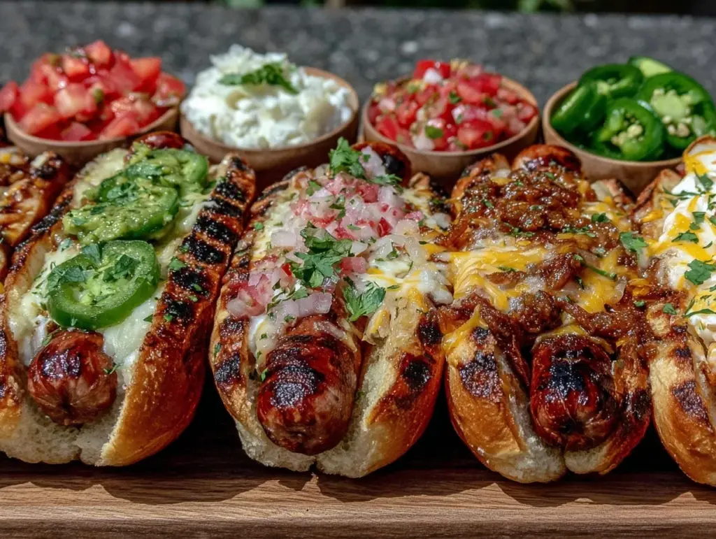 flavorful grilled hot dog bar - featured image