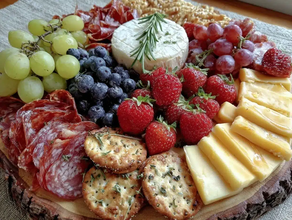 Fourth Of July Charcuterie Board preparation steps