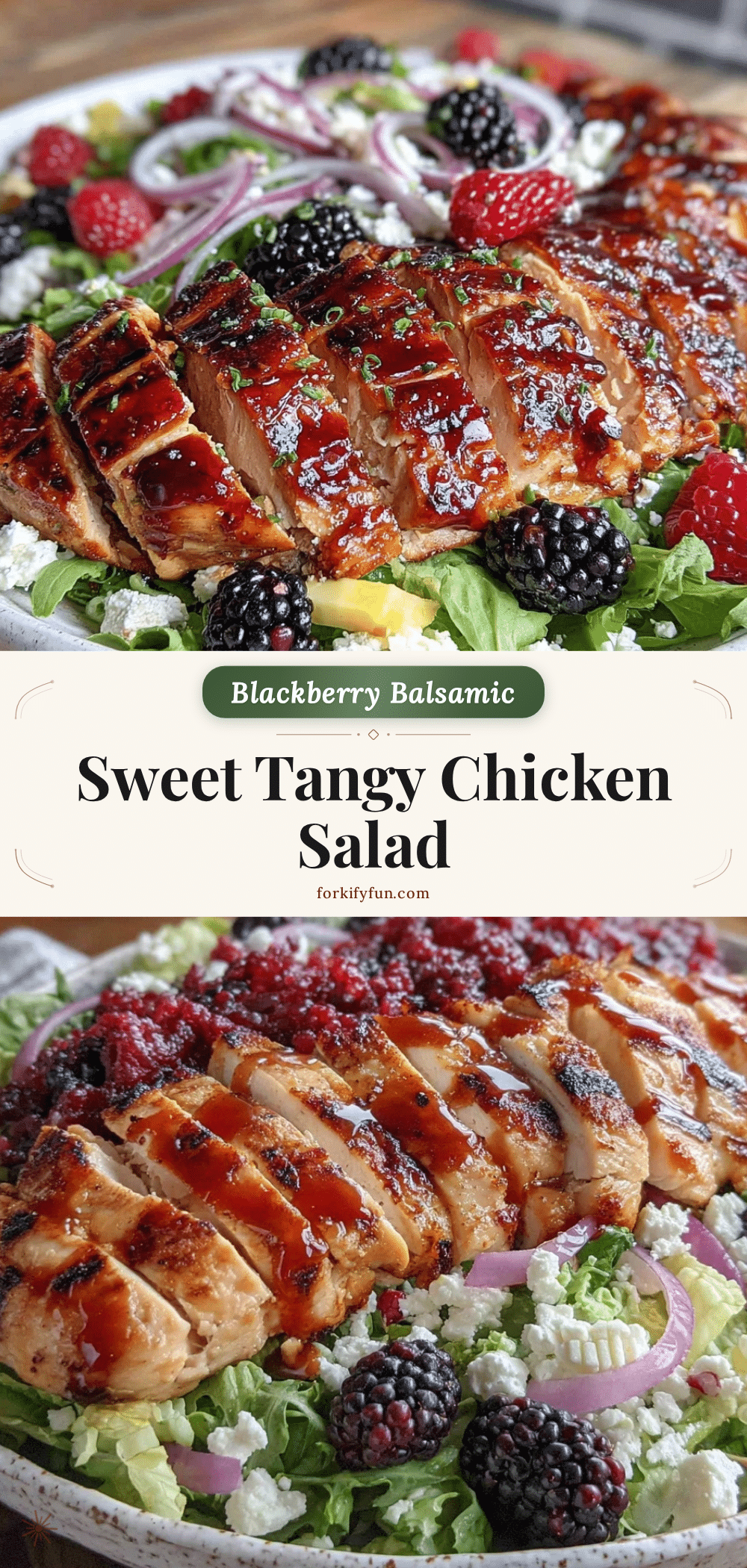 fresh blackberry balsamic grilled chicken salad recipe