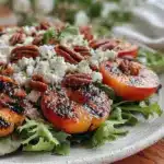 fresh grilled nectarine salad - featured image