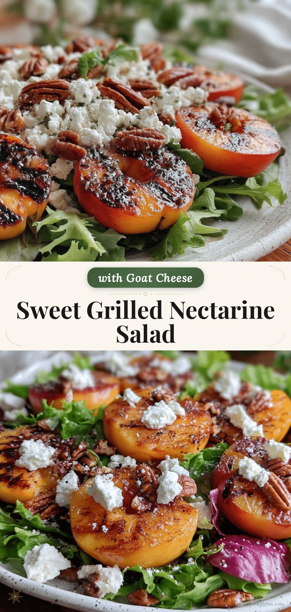 fresh grilled nectarine salad recipe