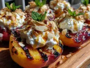 fresh grilled peaches - featured image