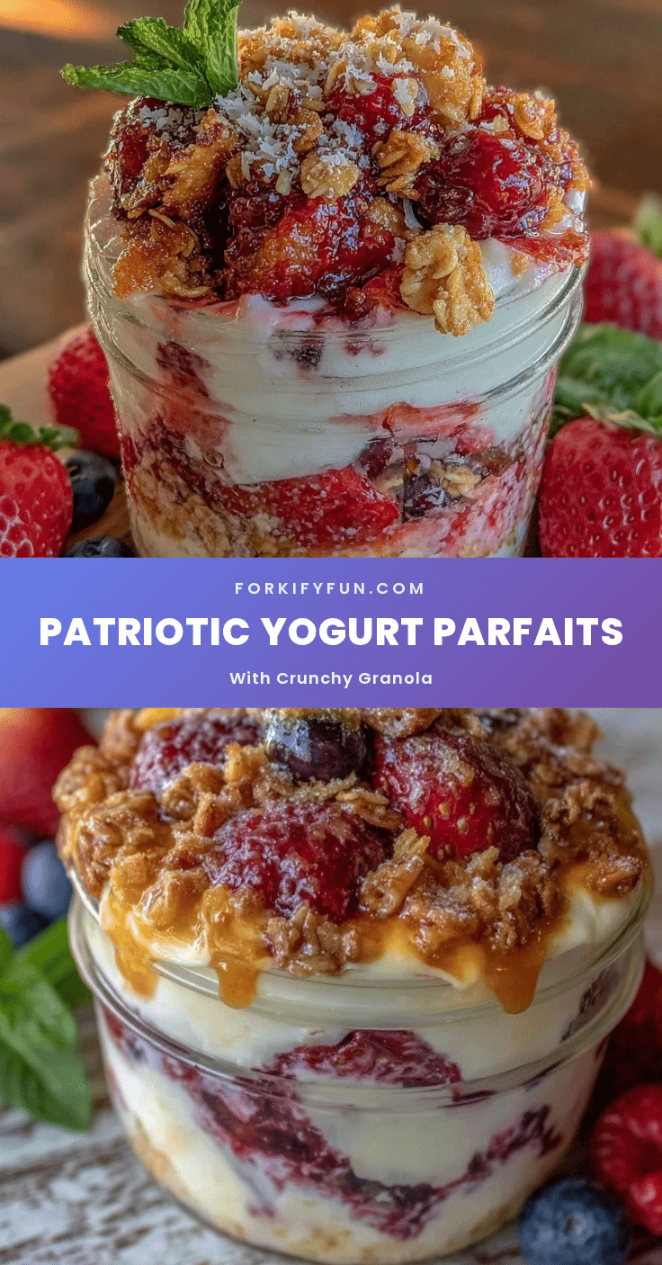 fresh patriotic yogurt parfaits recipe
