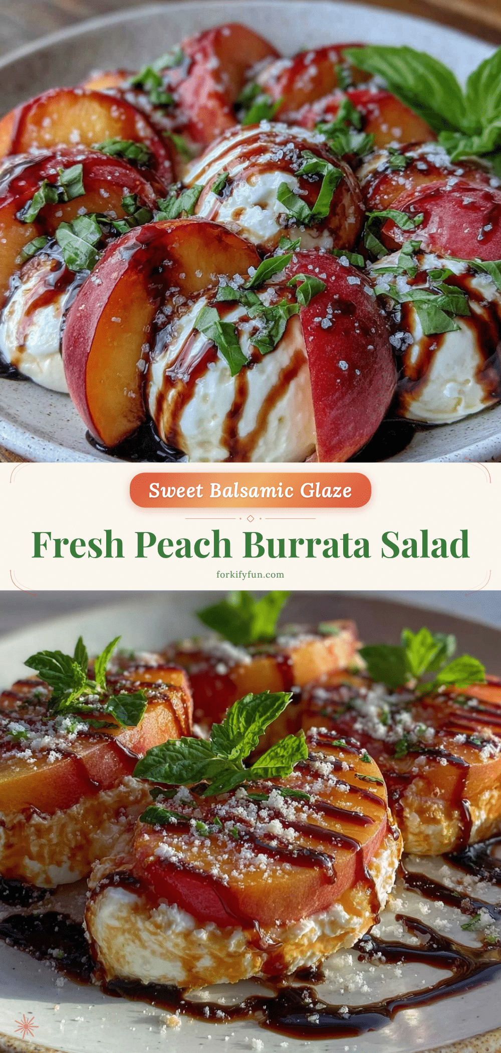 fresh peach and burrata salad recipe