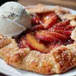 fresh peach galette - featured image