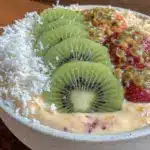 fresh tropical smoothie bowl - featured image