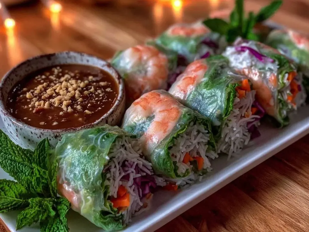 fresh vietnamese summer rolls - featured image