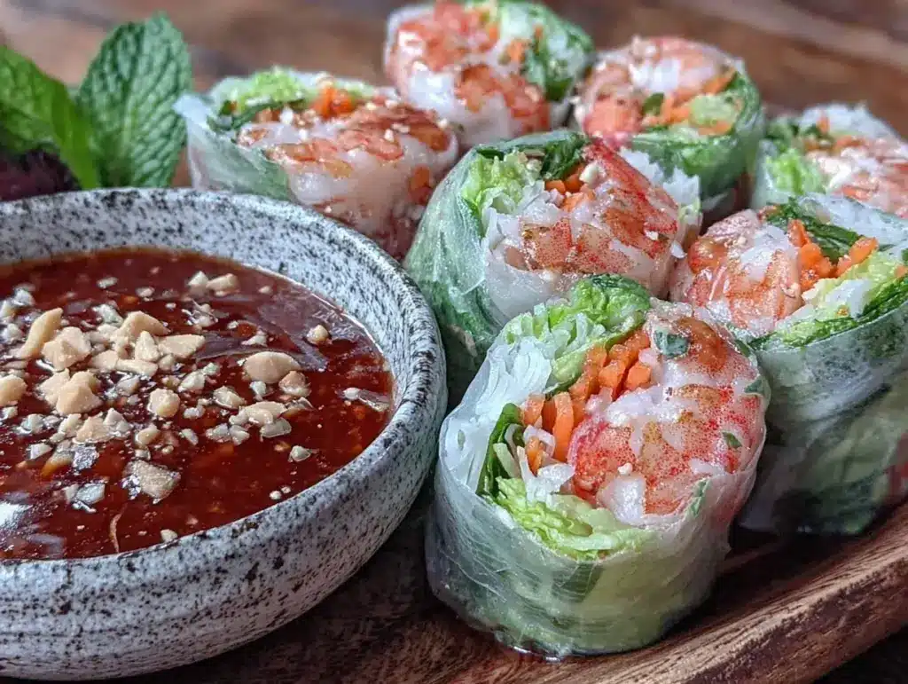 fresh vietnamese summer rolls - featured image