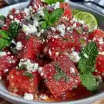 fresh watermelon feta salad - featured image
