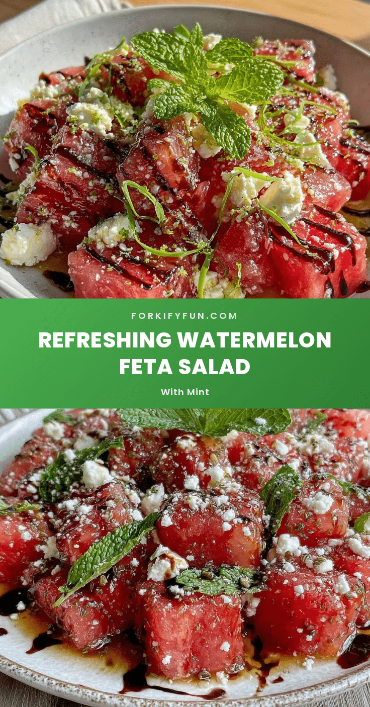 fresh watermelon feta salad recipe