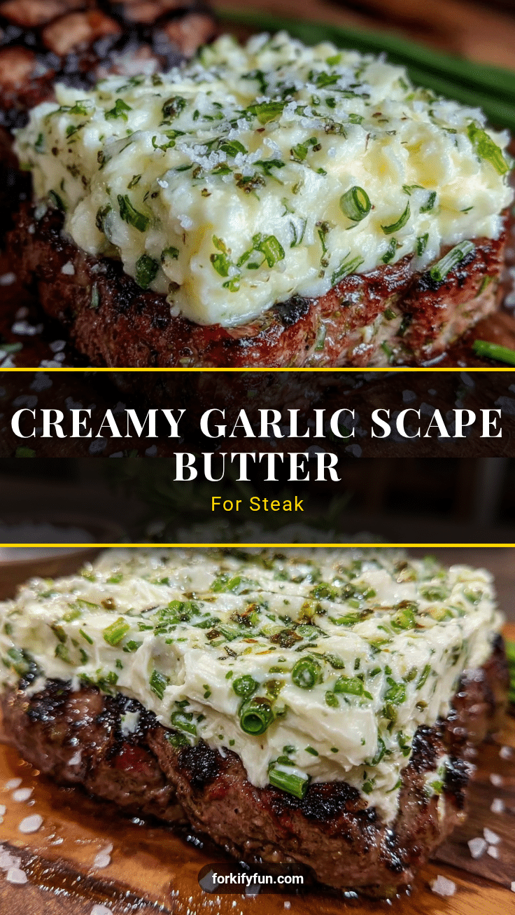 garlic scape compound butter recipe