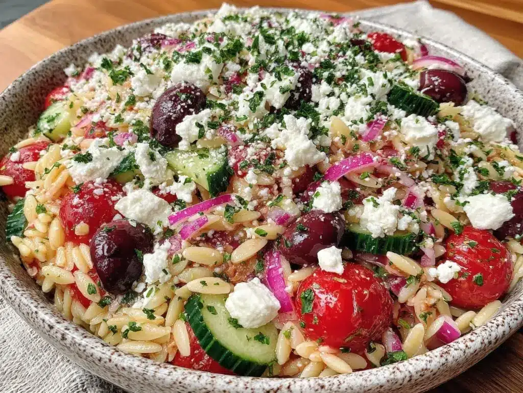 Greek Orzo Salad - featured image