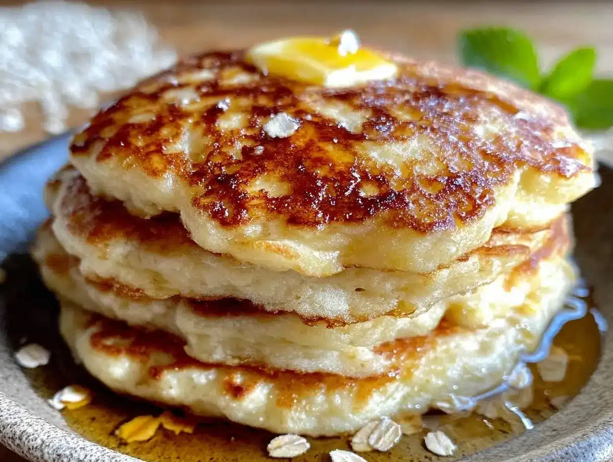 Greek yogurt pancakes preparation steps