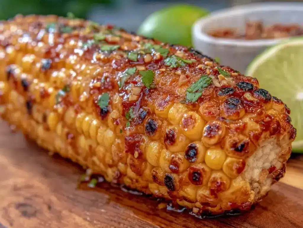 grilled corn on the cob with chili lime butter - featured image