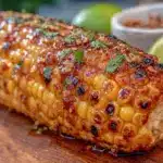 grilled corn on the cob with chili lime butter - featured image