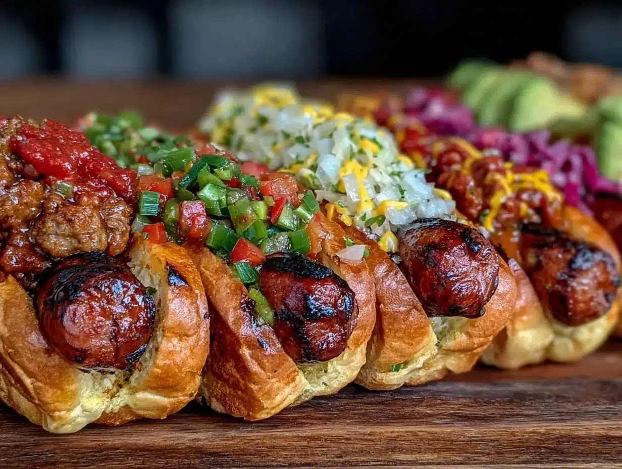grilled hot dog bar preparation steps