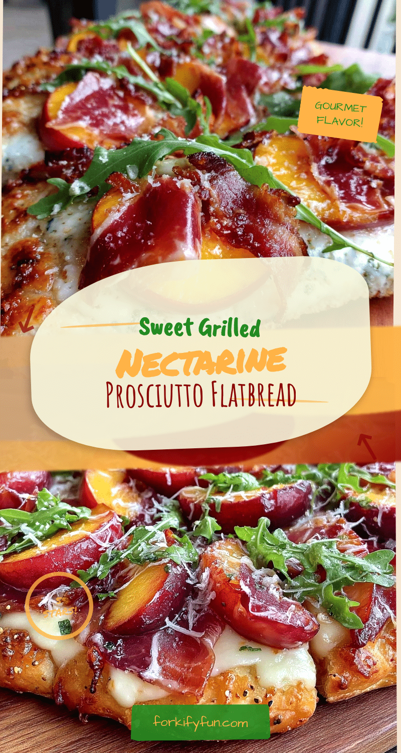 grilled nectarine and prosciutto flatbread recipe
