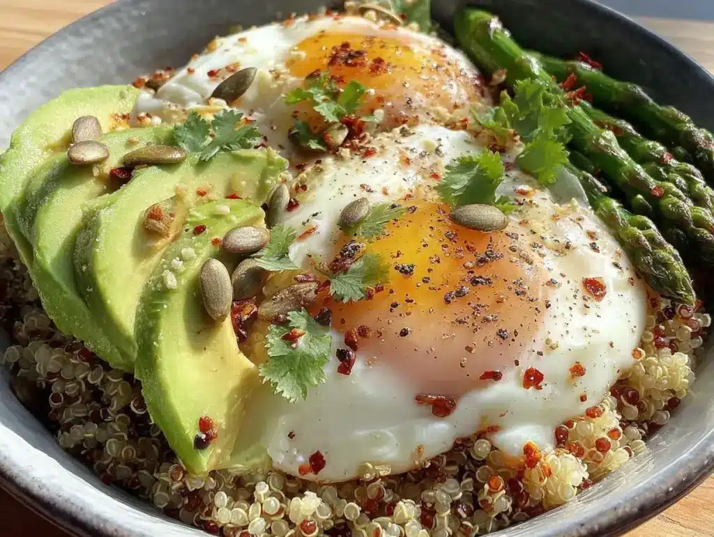 healthy high-protein breakfast bowl - featured image