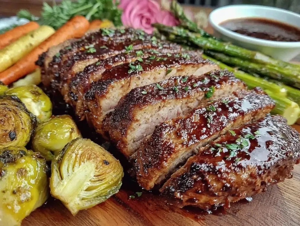 honey balsamic pork tenderloin - featured image