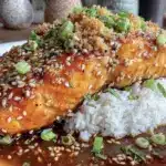 honey garlic glazed salmon - featured image