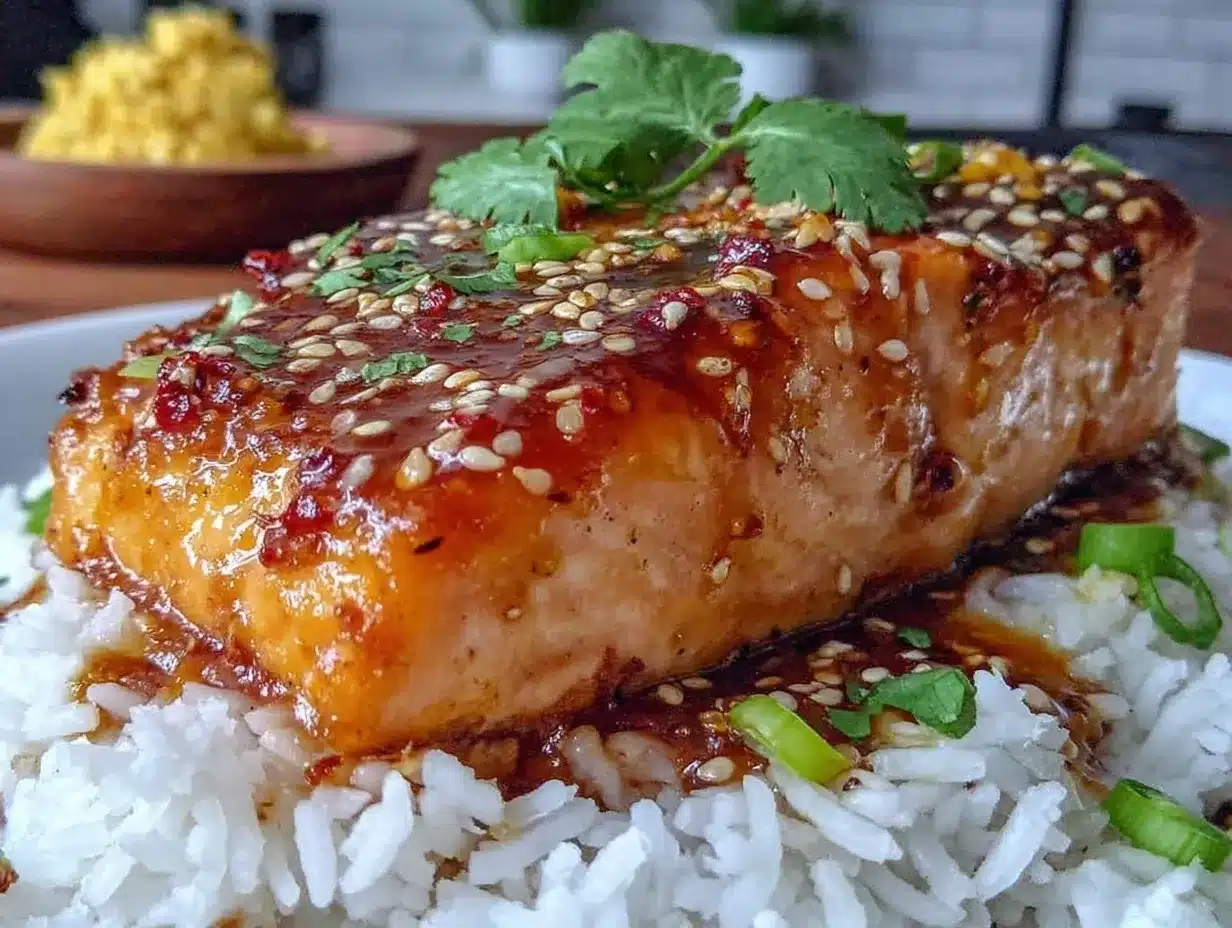 honey garlic glazed salmon preparation steps