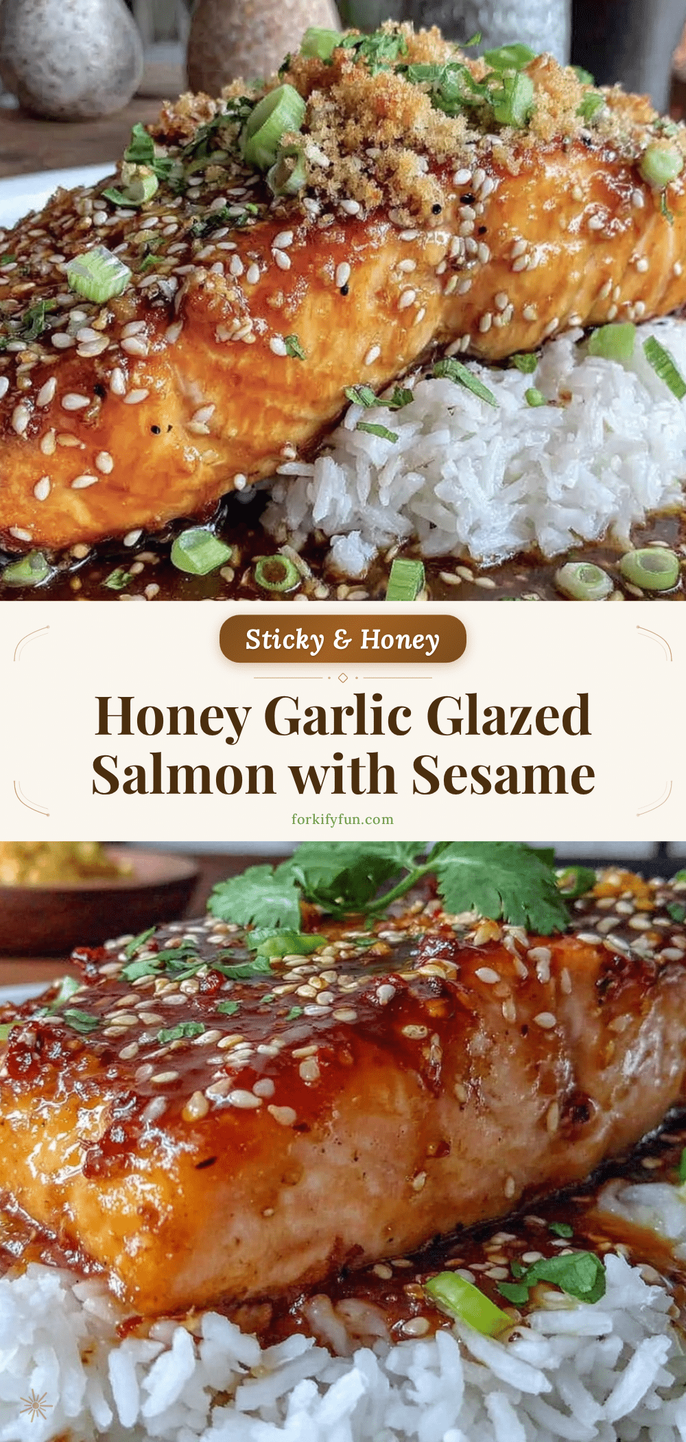 honey garlic glazed salmon recipe