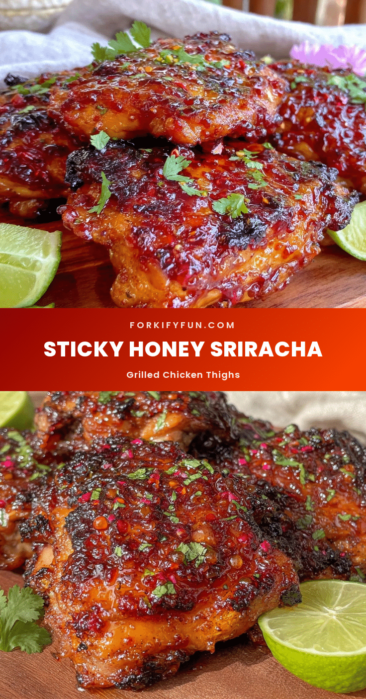 honey sriracha grilled chicken thighs recipe