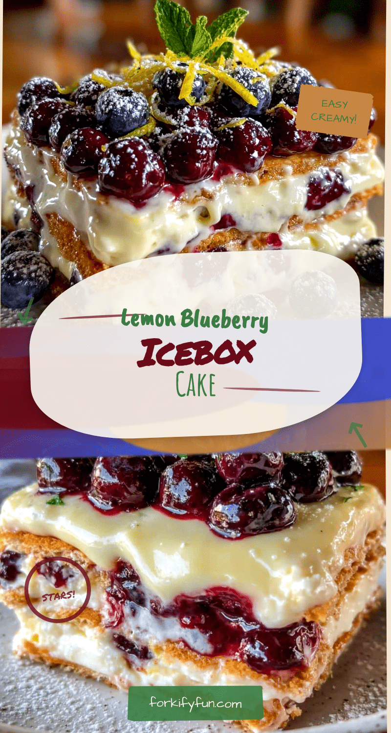 lemon blueberry icebox cake recipe