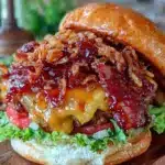 loaded BBQ bacon burger - featured image