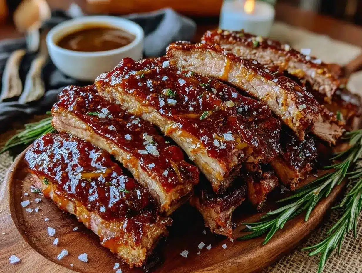 maple bourbon bbq ribs preparation steps