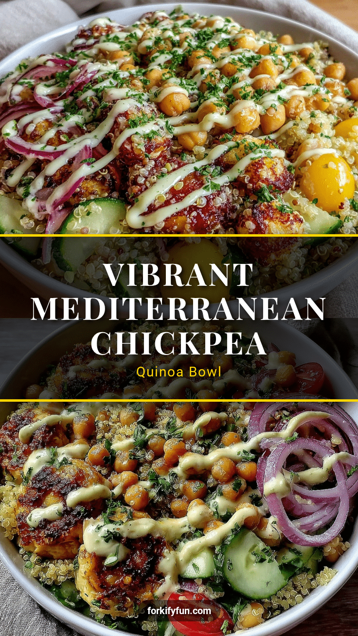 Mediterranean Chickpea Quinoa Bowl recipe