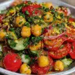 Mediterranean chickpea salad - featured image