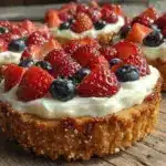 mini American flag fruit pizzas - featured image