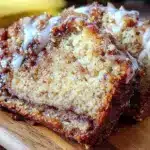 moist cinnamon swirl banana bread - featured image