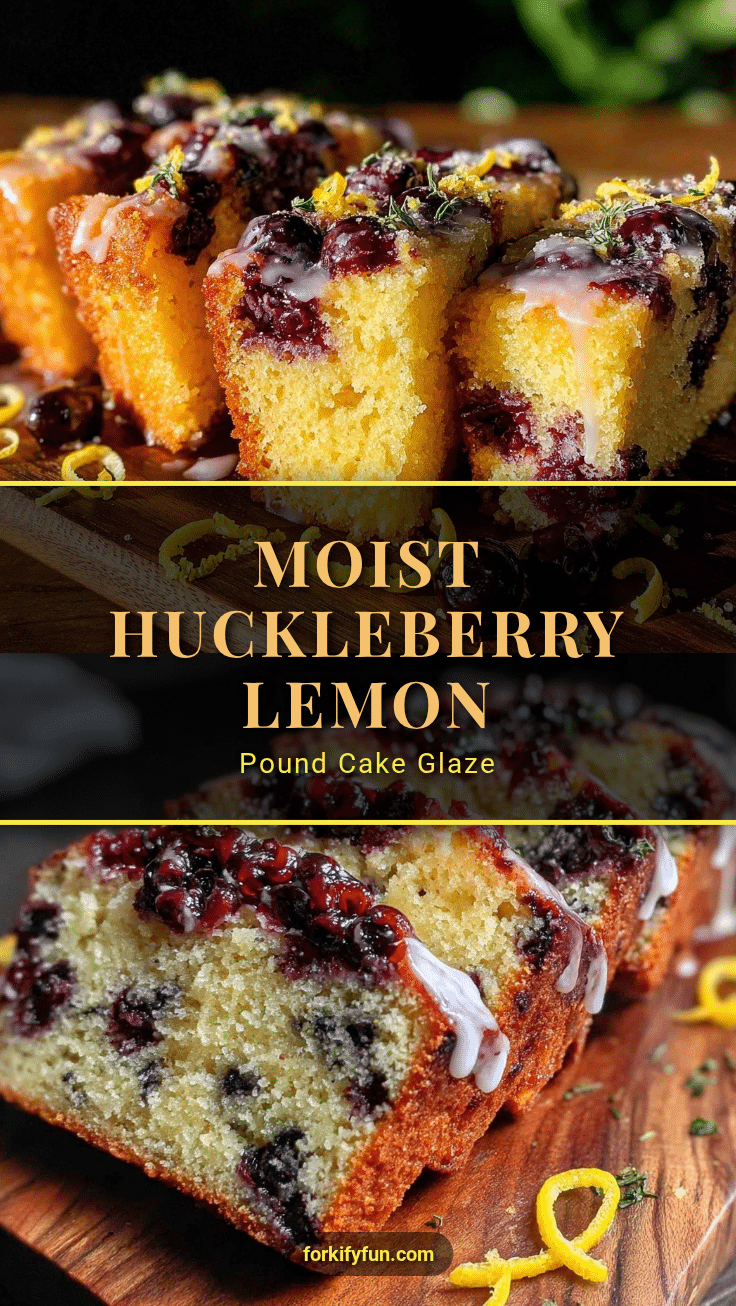 moist huckleberry lemon pound cake recipe