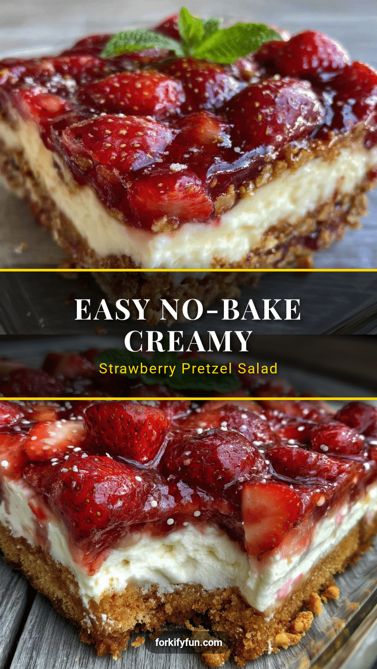 no bake strawberry pretzel salad recipe