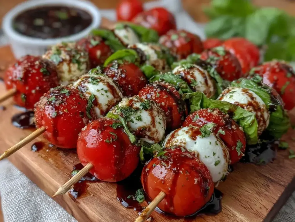 patriotic caprese skewers - featured image