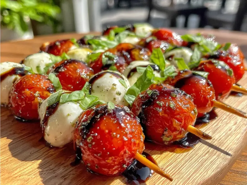 patriotic caprese skewers - featured image