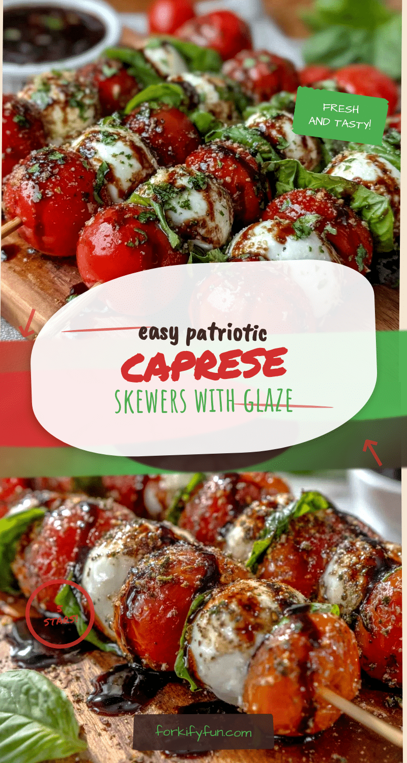 patriotic caprese skewers recipe